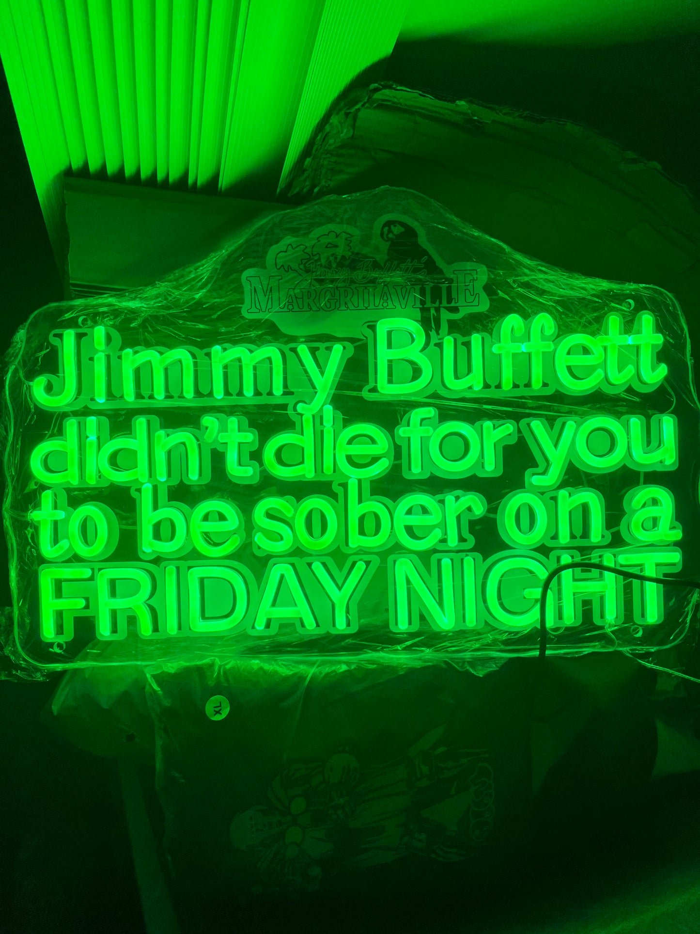 “BUFFETT” 20” wide NEON SIGN