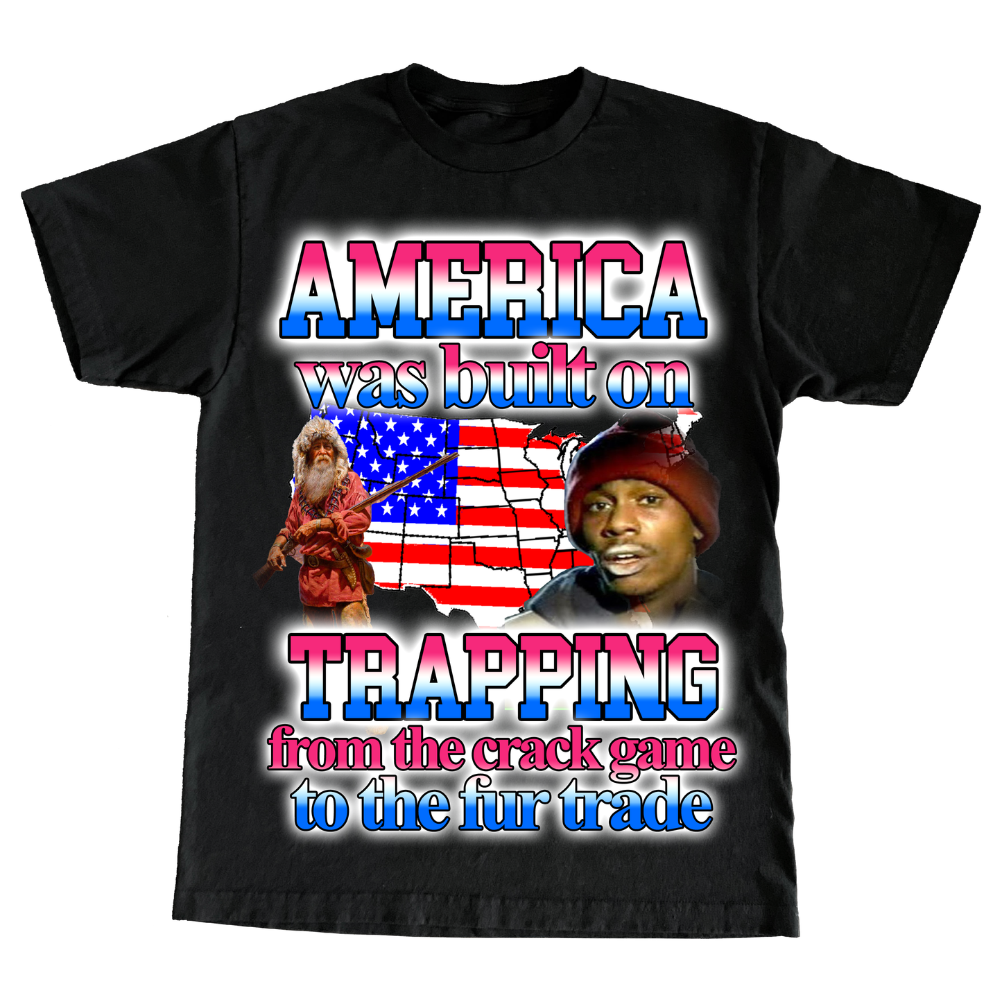 "TRAPPING" 6oz COTTON TSHIRT