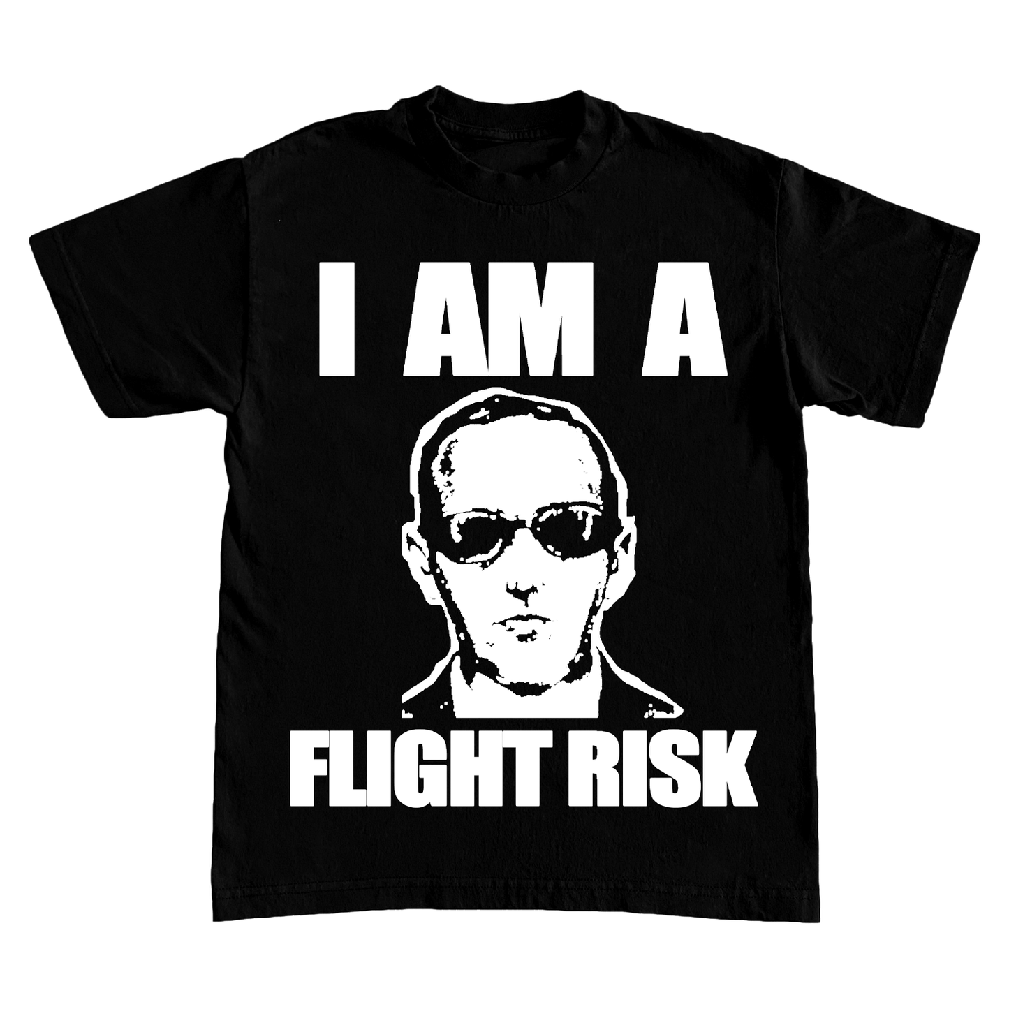 "FLIGHT RISK" 6oz COTTON TSHIRT