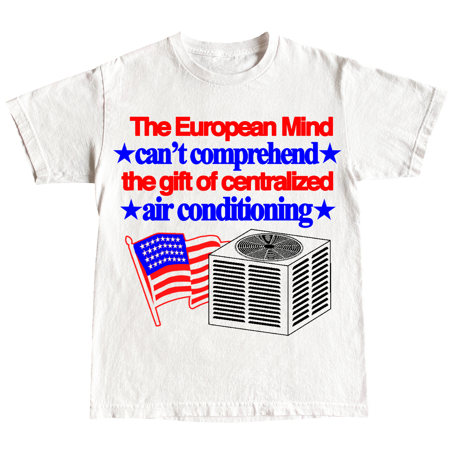 "AIR CONDITIONING" 6oz COTTON T-SHIRT