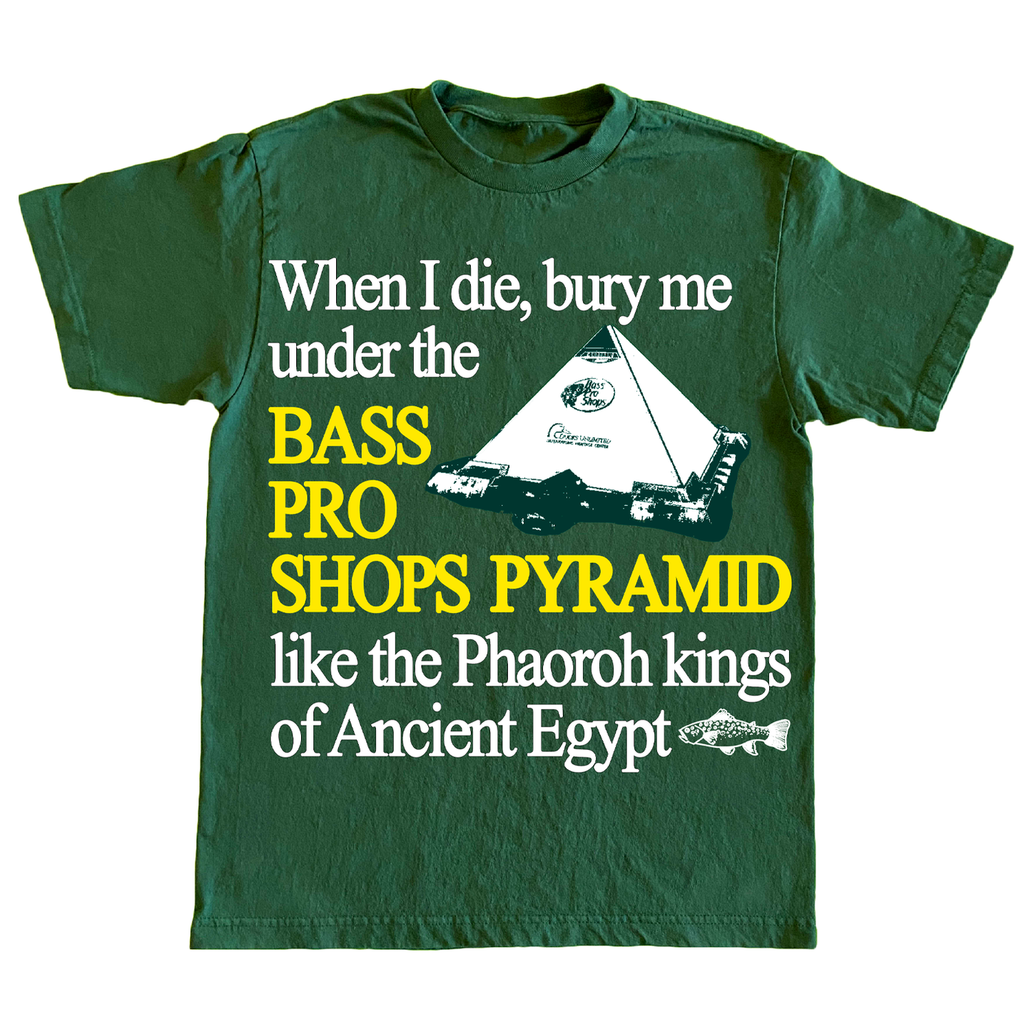 "PYRAMIDS" 6oz COTTON TSHIRT