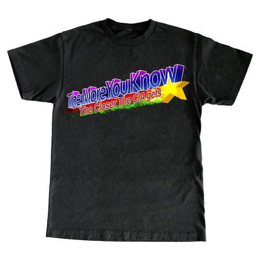 "THEMOREYOUKNOW" 6oz COTTON TSHIRT