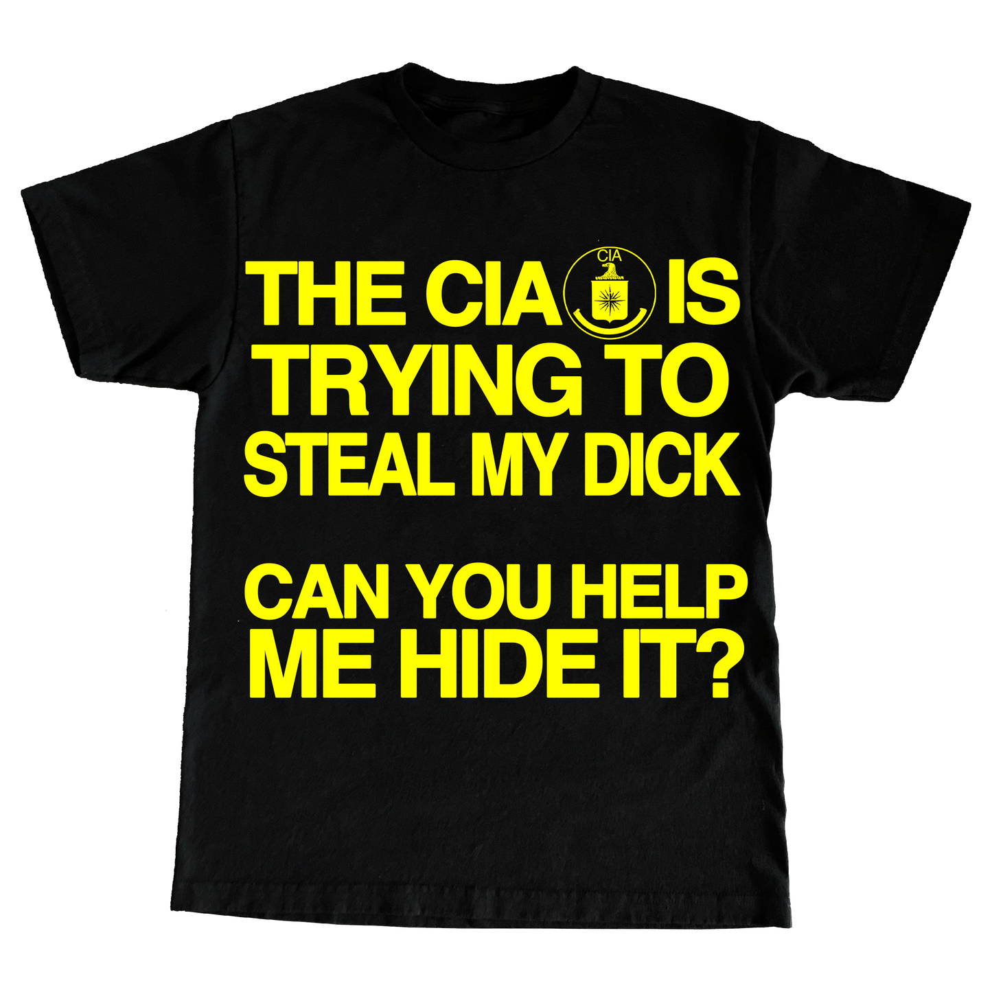 "HIDE MY D*CK" 6oz COTTON TSHIRT