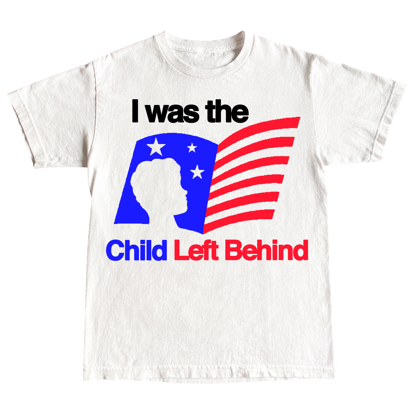 "CHILDLEFTBEHIND" 6oz COTTON TSHIRT