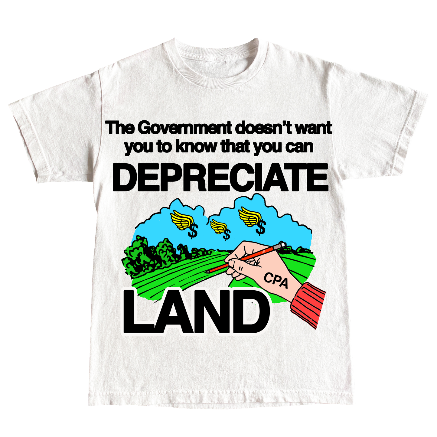 "DEPRECIATE" 6oz COTTON TSHIRT