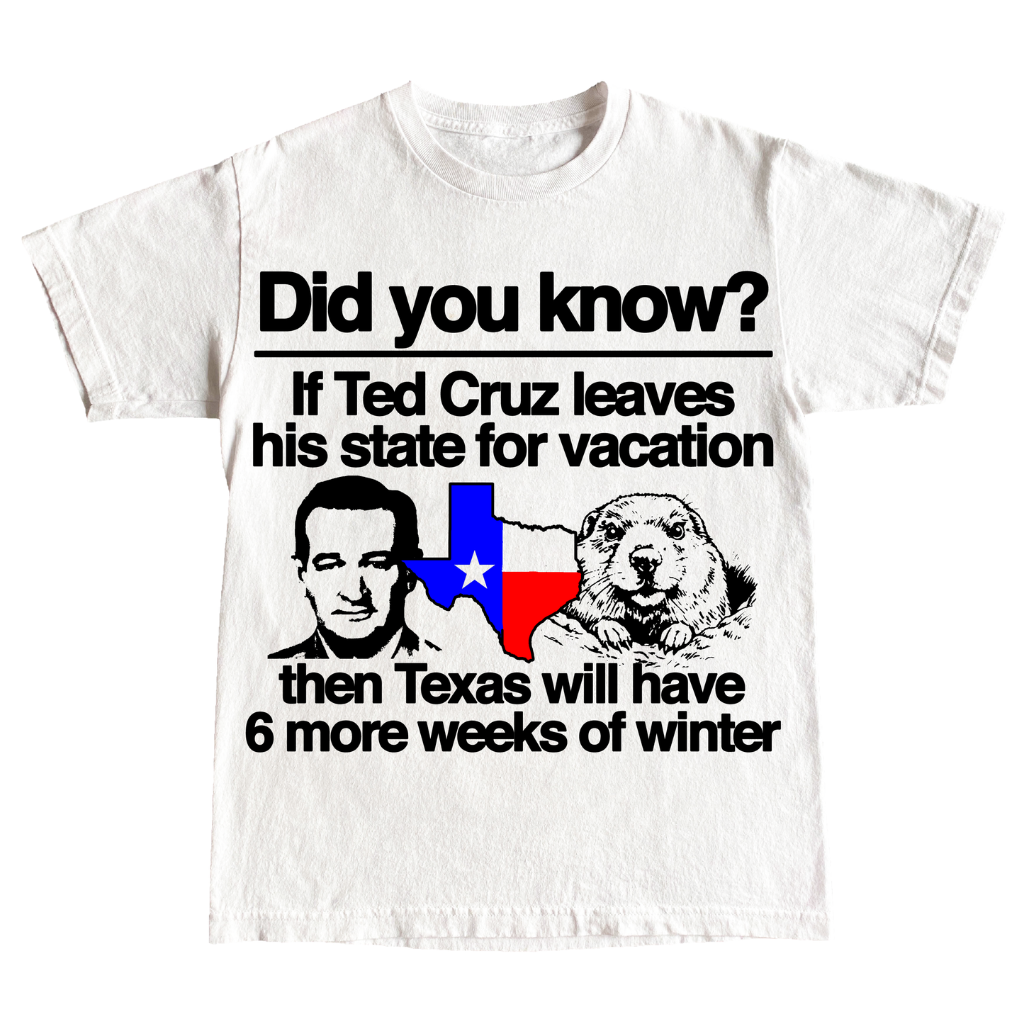 "GROUNDHOG'S DAY" 6oz COTTON T-SHIRT