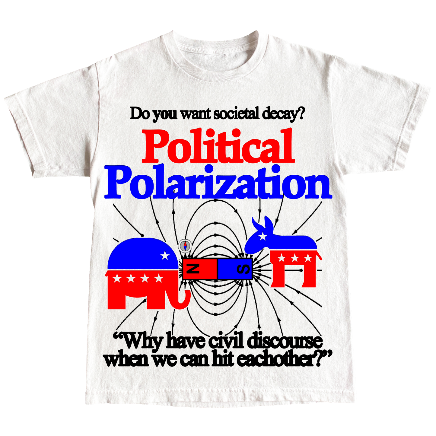 "POLARIZATION" 6oz COTTON T-SHIRT