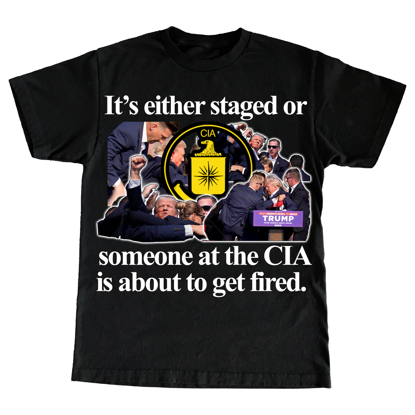 "TRUMPSHOT"" 6oz Print T-shirt