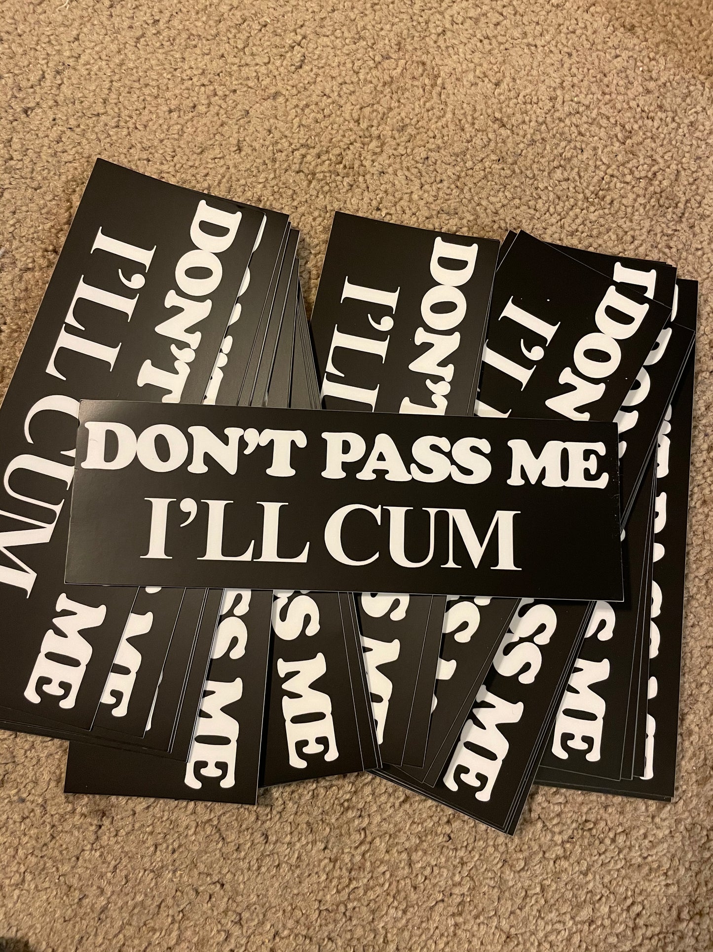 DONT PASS ME BUMPER STICKER