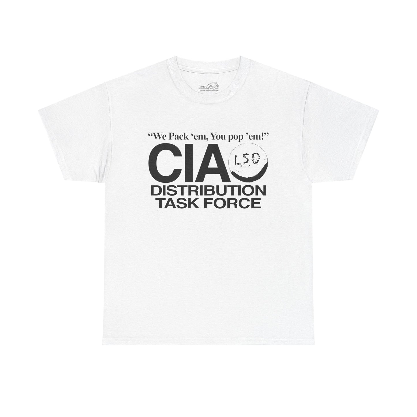 "LSD CIA" 6oz COTTON T-SHIRT