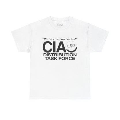"LSD CIA" 6oz COTTON T-SHIRT