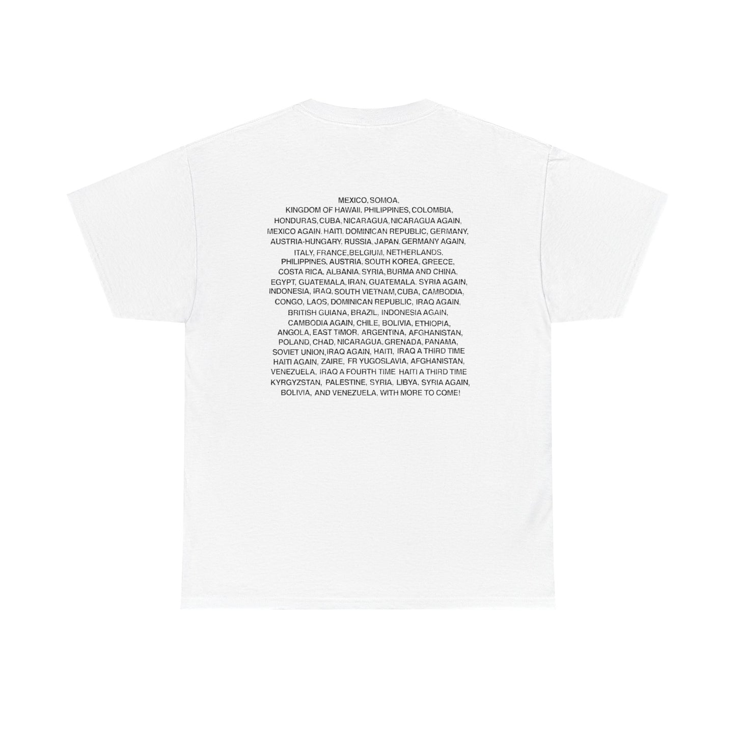 "CIA USA" 6oz COTTON T-SHIRT