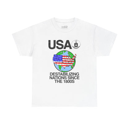 "CIA USA" 6oz COTTON T-SHIRT