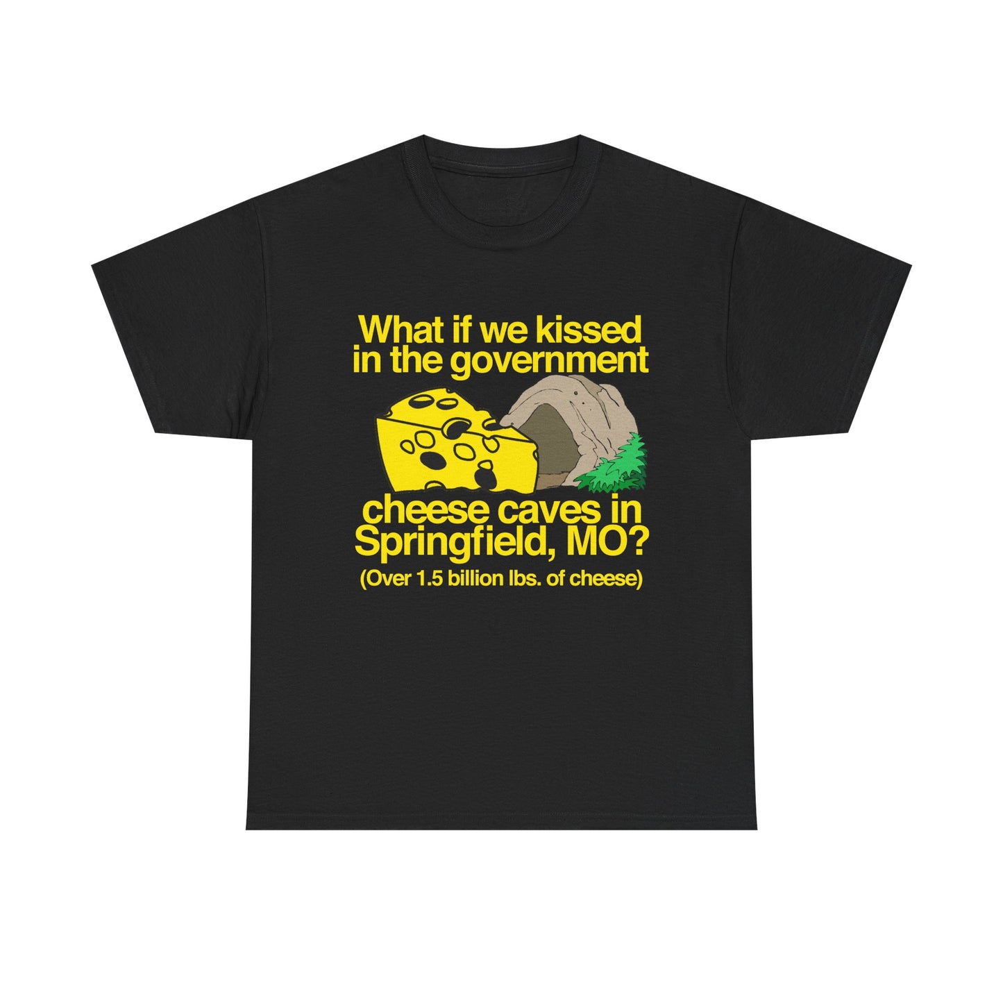 "CHEESE CAVES" 6oz COTTON TSHIRT
