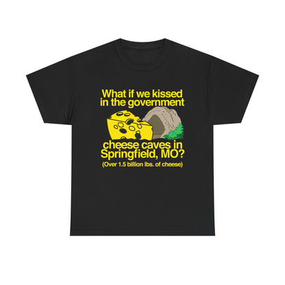 "CHEESE CAVES" 6oz COTTON TSHIRT