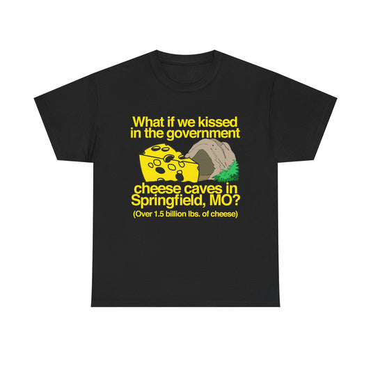 "CHEESE CAVES" 6oz COTTON TSHIRT