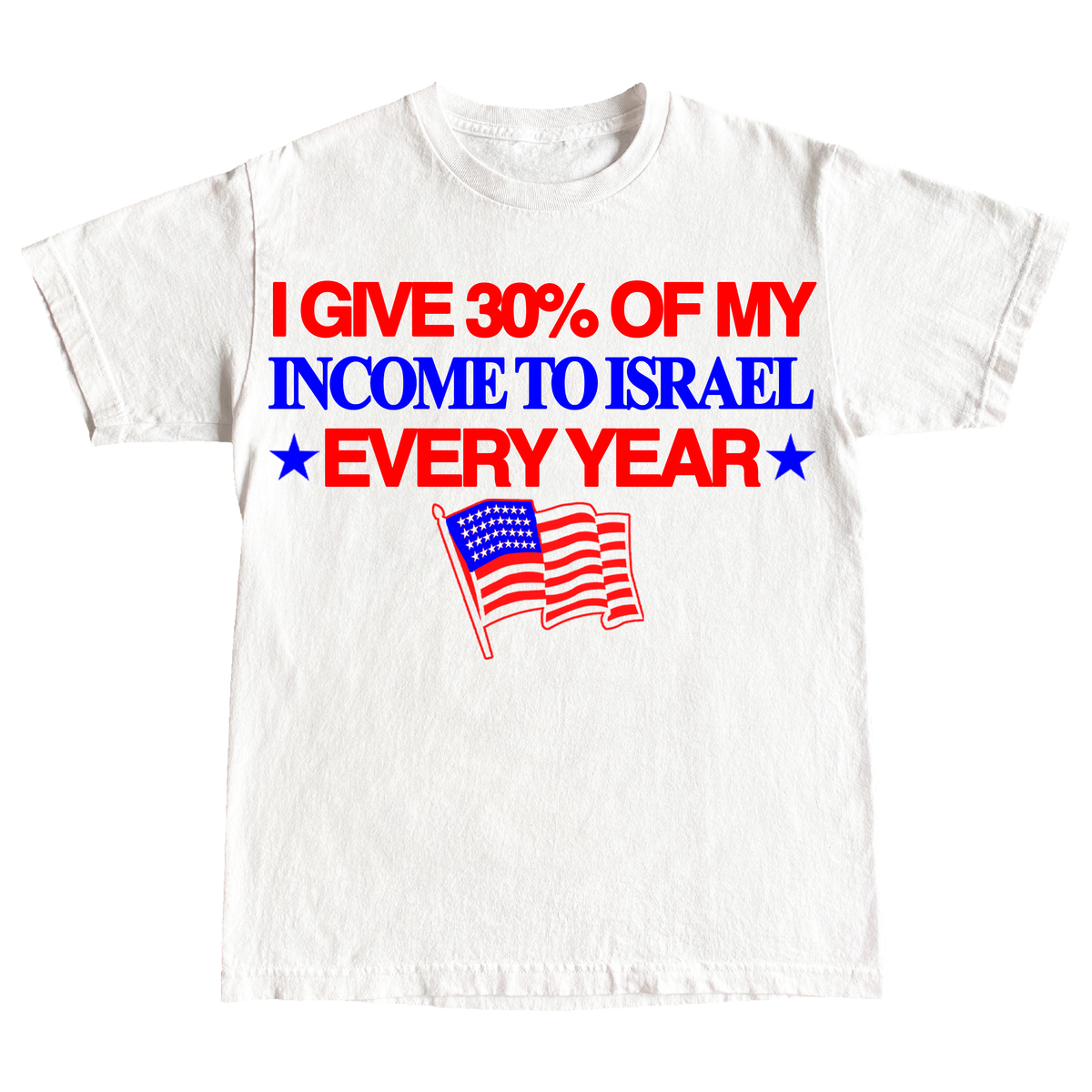 "DONATE TO ISRAEL" 6oz COTTON T-SHIRT