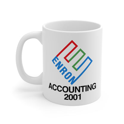 Enron Accounting 2001 Mug - Novelty Corporate Logo Coffee Cup