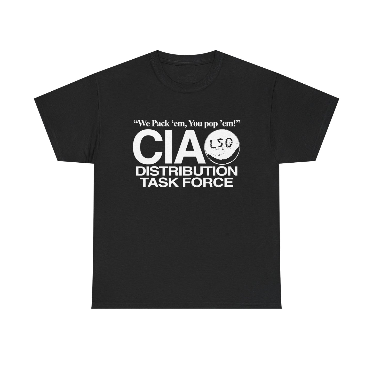 "LSD CIA" 6oz COTTON T-SHIRT