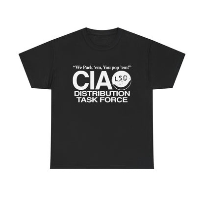 "LSD CIA" 6oz COTTON T-SHIRT