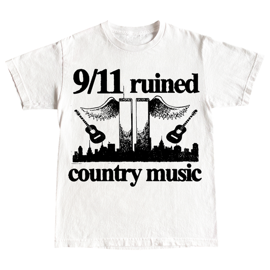 COUNTRY MUSIC 6oz COTTON T-SHIRT