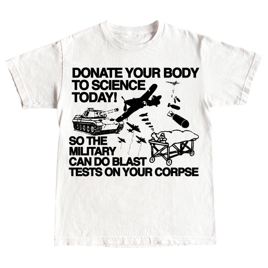 "DONATE" 6oz COTTON T-SHIRT