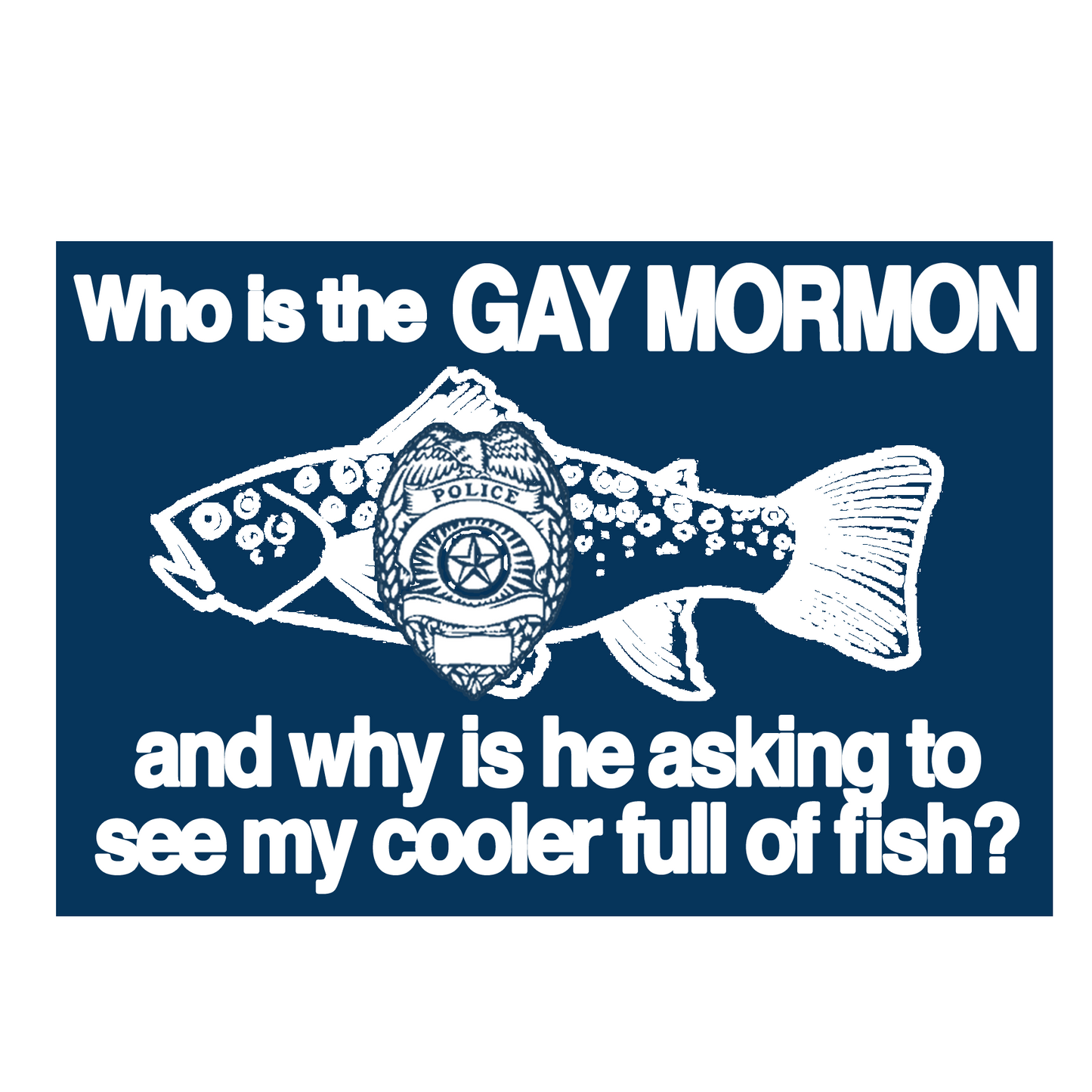 GAY MORMON BUMPER STICKER