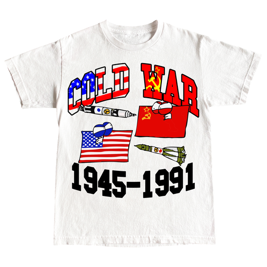 "COLD WAR" 6oz COTTON T-SHIRT