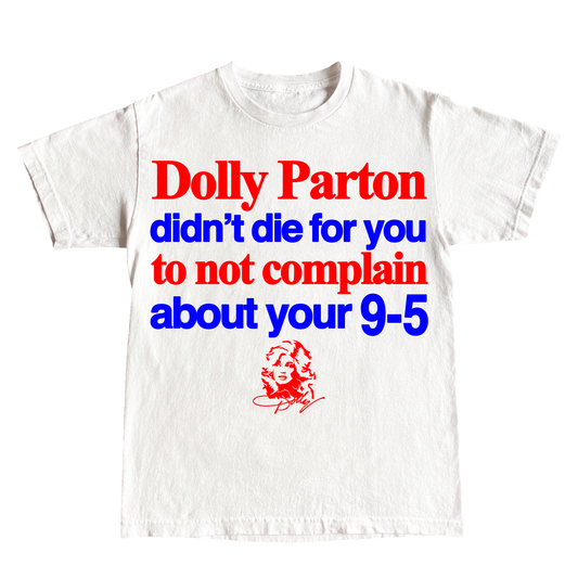 "9 TO 5" 6oz COTTON T-SHIRT