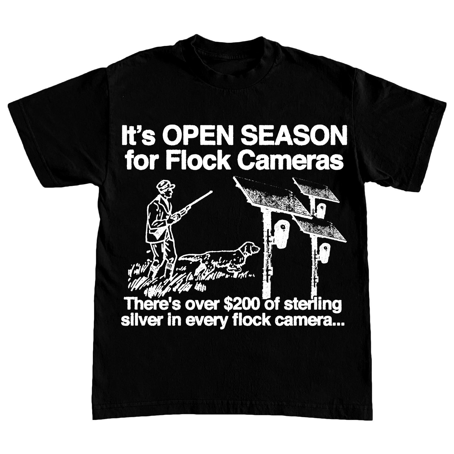 "FLOCK" 6oz COTTON T-SHIRT