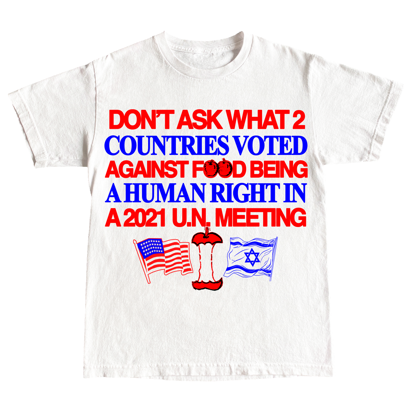 "HUMAN RIGHTS" 6oz COTTON T-SHIRT