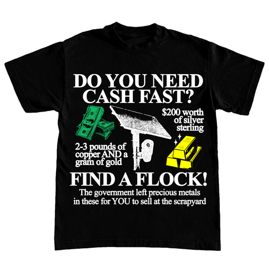 "FIND A FLOCK" 6oz COTTON TSHIRT