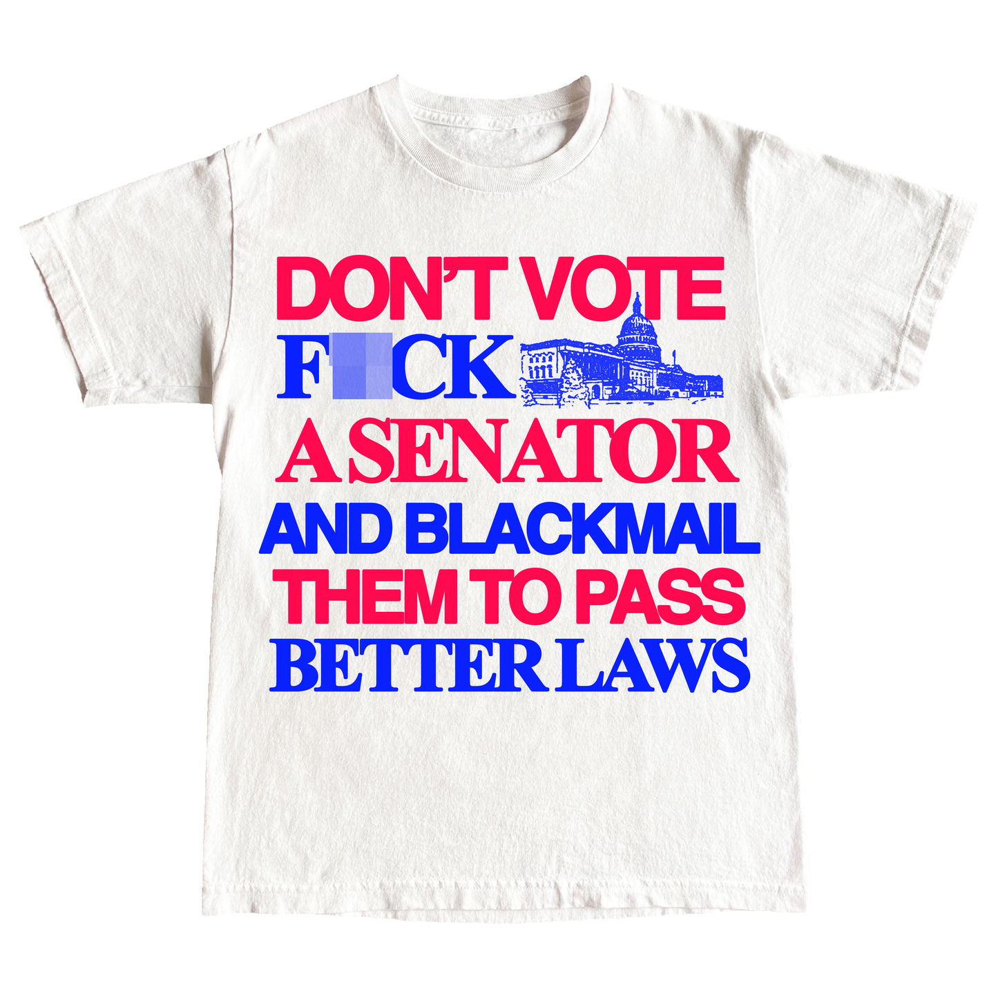 "DONT VOTE" 6oz COTTON T-SHIRT