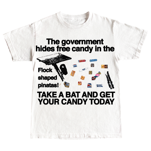 "FREE CANDY" 6oz COTTON T-SHIRT