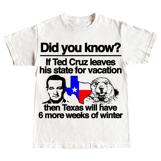 "GROUNDHOG'S DAY" 6oz COTTON T-SHIRT