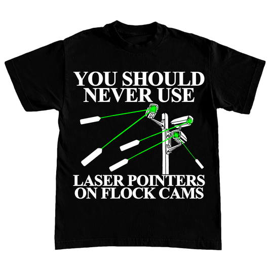 "LASER POINTERS" 6oz COTTON TSHIRT