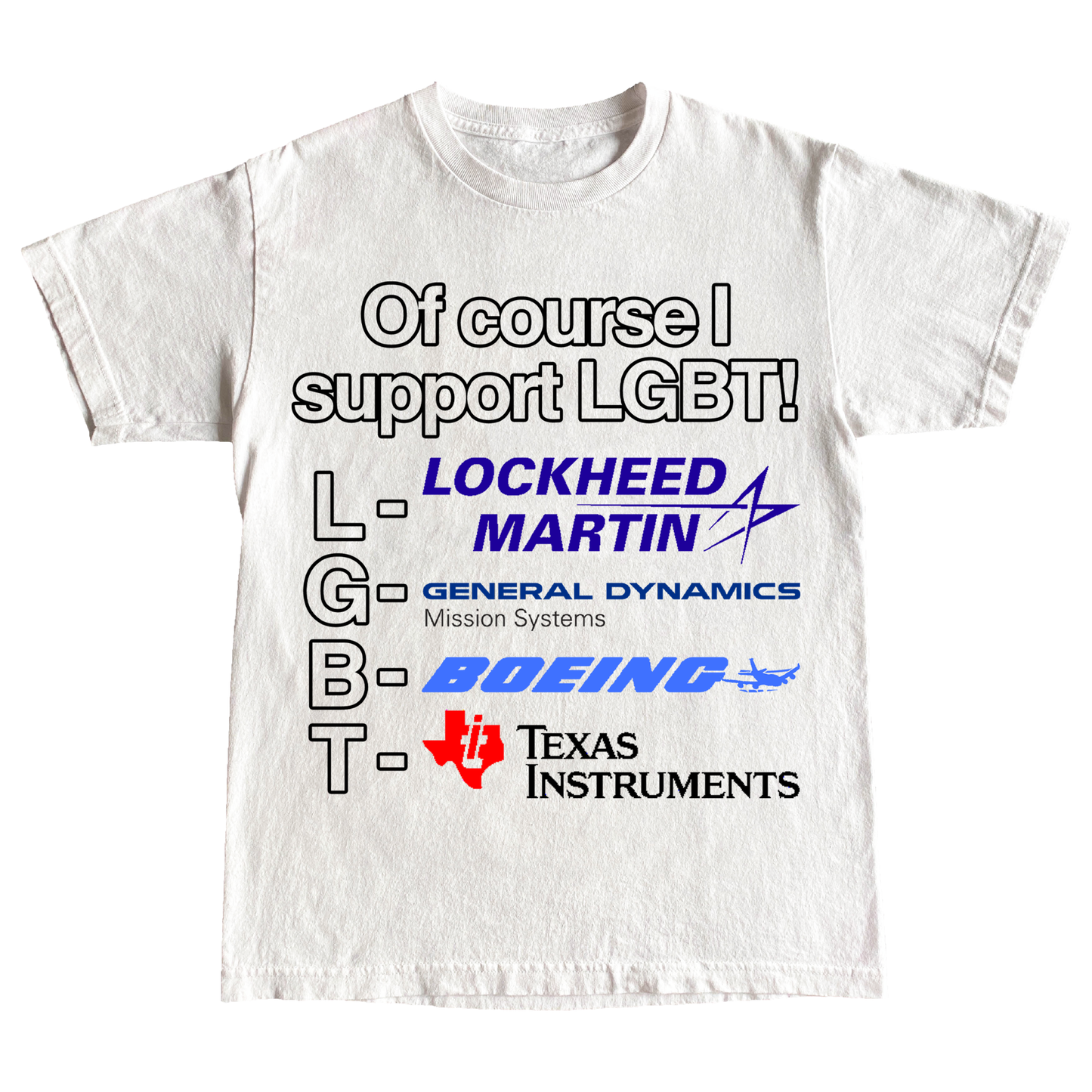 "LGBT" 6oz COTTON T-SHIRT