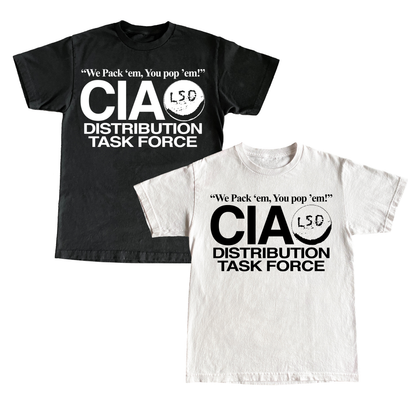"LSD CIA" 6oz COTTON T-SHIRT