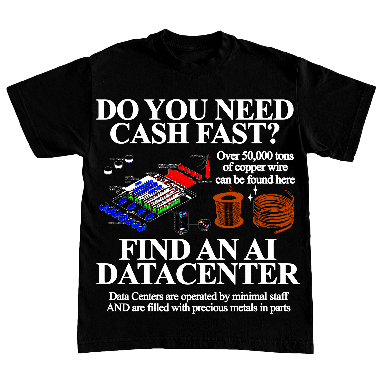 "AI COPPER" 6oz COTTON TSHIRT