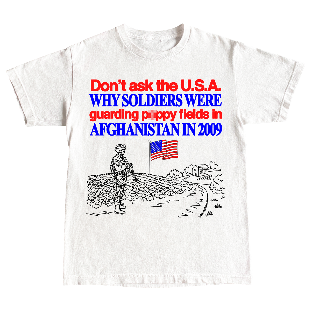 "AFGHANISTAN 2009" 6oz COTTON T-SHIRT