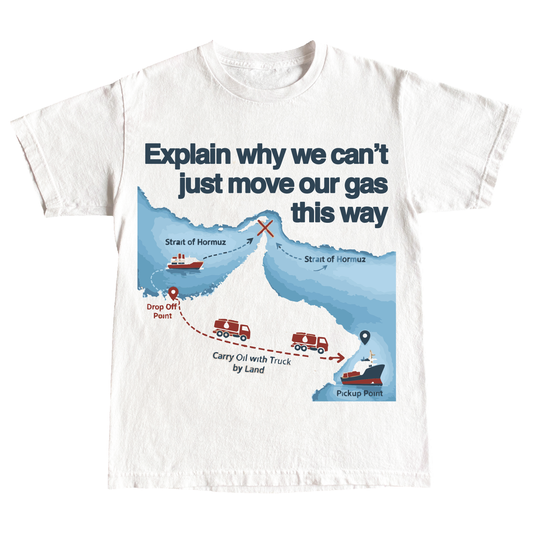 "STRAIT OF HORMUZ" 6oz COTTON T-SHIRT