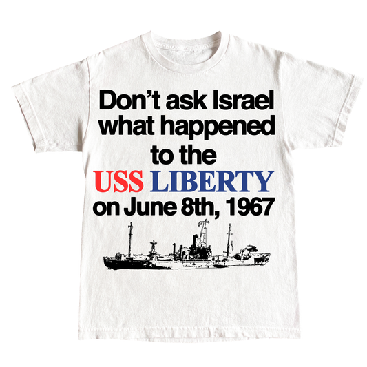 "USS LIBERTY" 6oz COTTON T-SHIRT
